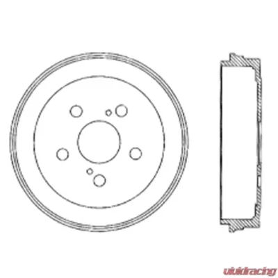 Centric Premium Brake Drum 122.44038 - 122.44038