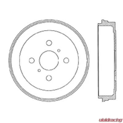 Centric Premium Brake Drum 122.44040 - 122.44040
