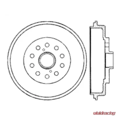 Centric Premium Brake Drum 122.44043 - 122.44043