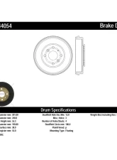 Centric Premium Brake Drum 122.44054                                     - 122.44054 - Image 3