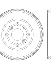 Centric Premium Brake Drum 122.44054                                     - 122.44054 - Image 4