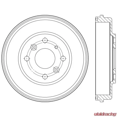 Centric Premium Brake Drum 122.44054 - 122.44054