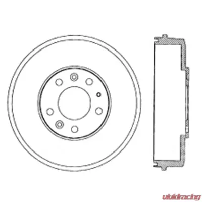 Centric Premium Brake Drum 122.45022 - 122.45022