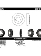 Centric Premium Brake Drum 122.46018                                     - 122.46018 - Image 3