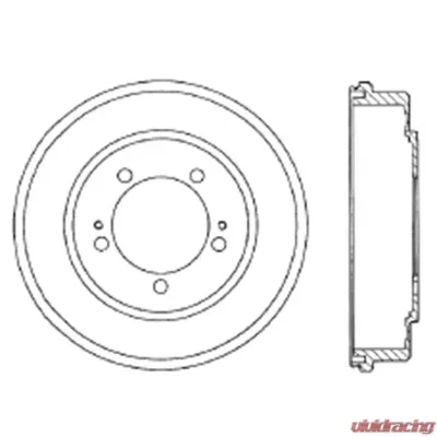 Centric Premium Brake Drum 122.46018 - 122.46018