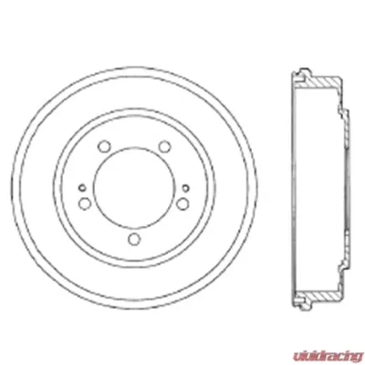 Centric Premium Brake Drum 122.46018 - 122.46018