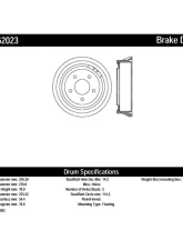 Centric Premium Brake Drum 122.62023                                     - 122.62023 - Image 3