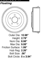 Centric Premium Brake Drum 122.63047                                     - 122.63047 - Image 8