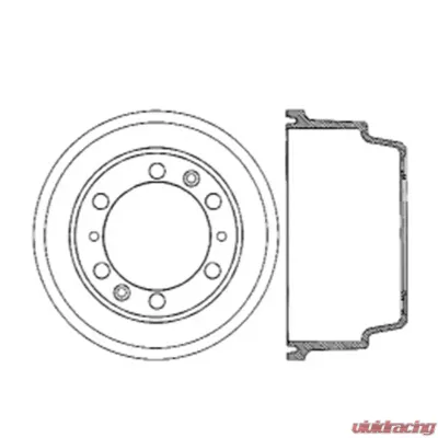 Centric Premium Brake Drum 122.76001 - 122.76001