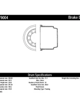 Centric Premium Brake Drum 122.79004                                     - 122.79004 - Image 2