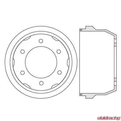 Centric Premium Brake Drum 122.79006 - 122.79006
