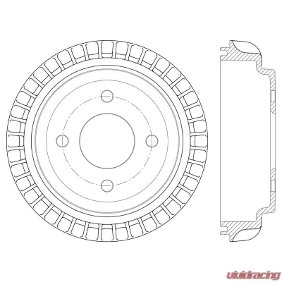 Centric C-Tek Standard Brake Drum 123.40015 - 123.40015
