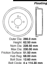 Centric C-Tek Standard Brake Drum 123.42001                                     - 123.42001 - Image 5