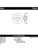 Centric C-Tek Standard Brake Drum 123.42004                                     - 123.42004 - Image 4