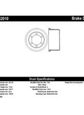 Centric C-Tek Standard Brake Drum 123.42010                                     - 123.42010 - Image 4