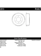 Centric C-Tek Standard Brake Drum 123.42013                                     - 123.42013 - Image 2