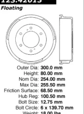 Centric C-Tek Standard Brake Drum 123.42013                                     - 123.42013 - Image 5