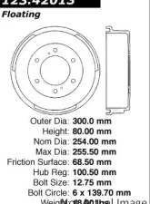 Centric C-Tek Standard Brake Drum 123.42013                                     - 123.42013 - Image 5