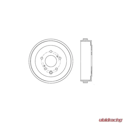 Centric C-Tek Standard Brake Drum 123.42031 - 123.42031