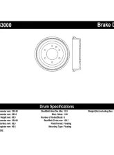 Centric C-Tek Standard Brake Drum 123.43000                                     - 123.43000 - Image 4