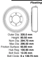 Centric C-Tek Standard Brake Drum 123.43006                                     - 123.43006 - Image 5