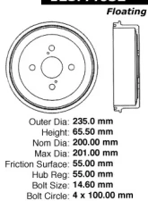 Centric C-Tek Standard Brake Drum 123.44032                                     - 123.44032 - Image 5