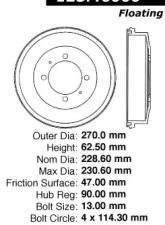 Centric C-Tek Standard Brake Drum 123.46000                                     - 123.46000 - Image 5