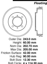 Centric C-Tek Standard Brake Drum 123.46022                                     - 123.46022 - Image 8