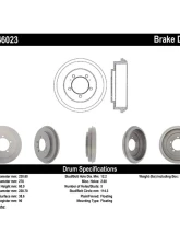 Centric C-Tek Standard Brake Drum 123.46023                                     - 123.46023 - Image 7