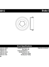 Centric C-Tek Standard Brake Drum 123.48012                                     - 123.48012 - Image 4