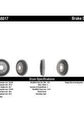 Centric C-Tek Standard Brake Drum 123.48017                                     - 123.48017 - Image 5