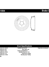 Centric C-Tek Standard Brake Drum 123.61004                                     - 123.61004 - Image 4