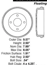 Centric C-Tek Standard Brake Drum 123.61039                                     - 123.61039 - Image 5
