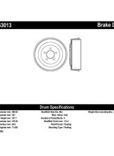 Centric C-Tek Standard Brake Drum 123.63013                                     - 123.63013 - Image 4