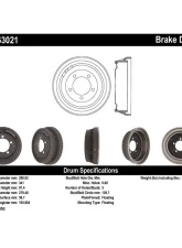 Centric C-Tek Standard Brake Drum 123.63021                                     - 123.63021 - Image 3