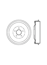 Centric C-Tek Standard Brake Drum 123.63044                                     - 123.63044 - Image 2