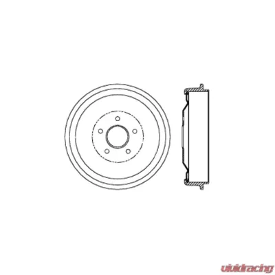 Centric C-Tek Standard Brake Drum 123.63044 - 123.63044