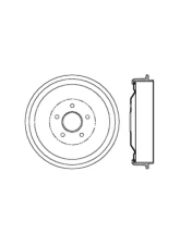 Centric C-Tek Standard Brake Drum 123.63044                                     - 123.63044 - Image 3