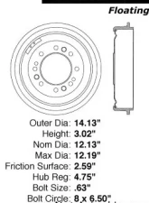 Centric C-Tek Standard Brake Drum 123.65016                                     - 123.65016 - Image 5
