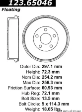 Centric C-Tek Standard Brake Drum 123.65046                                     - 123.65046 - Image 5