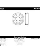 Centric C-Tek Standard Brake Drum 123.66001                                     - 123.66001 - Image 4