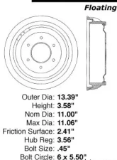 Centric C-Tek Standard Brake Drum 123.66003                                     - 123.66003 - Image 5