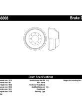 Centric C-Tek Standard Brake Drum 123.66008                                     - 123.66008 - Image 2
