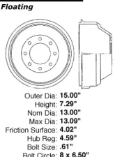 Centric C-Tek Standard Brake Drum 123.66008                                     - 123.66008 - Image 5