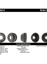 Centric C-Tek Standard Brake Drum 123.66014                                     - 123.66014 - Image 3