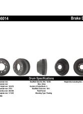 Centric C-Tek Standard Brake Drum 123.66014                                     - 123.66014 - Image 6
