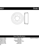 Centric C-Tek Standard Brake Drum 123.66027                                     - 123.66027 - Image 2
