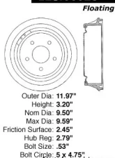 Centric C-Tek Standard Brake Drum 123.66028                                     - 123.66028 - Image 5