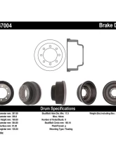 Centric C-Tek Standard Brake Drum 123.67004                                     - 123.67004 - Image 3