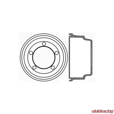 Centric C-Tek Standard Brake Drum 123.67004 - 123.67004